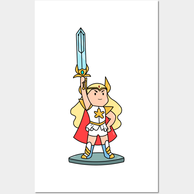 Mini she-ra Adora Wall Art by moonfist